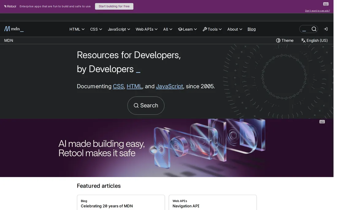 developer.mozilla.org original screenshot